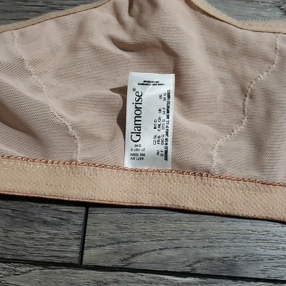 Glamorise Women's 34G Front-Close T-Back Wonderwire Underwire #1246 - Picture 2 of 4